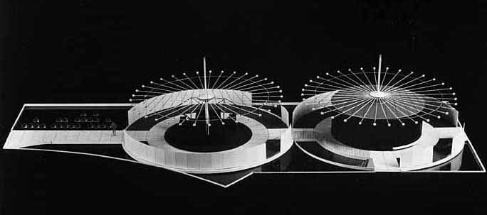 Architectural model of Library 21